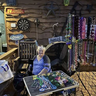 Rex, the bead lady