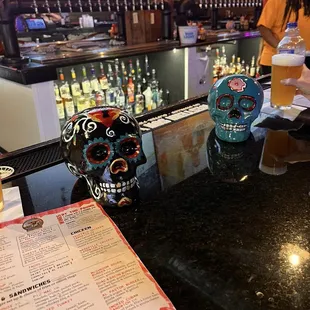 Our painted skulls at the texas Terrys paint party