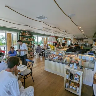 Interior showing the deli case and the sandwich station