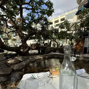 By the Grove fountain