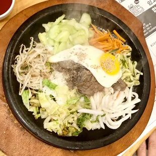 Dolsot Beef Bibimbap