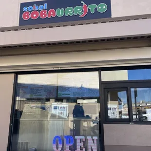 Order window from seating area