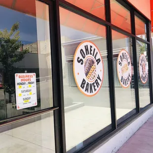 Front of store