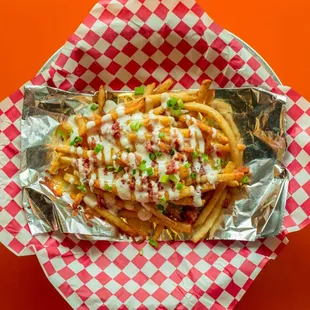 a basket of french fries