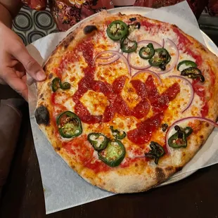 pizza, food