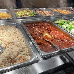 a variety of food items