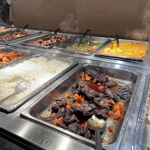 a variety of food items