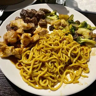 Chicken and NY Strip hibachi meal