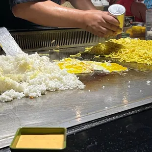 a person preparing food