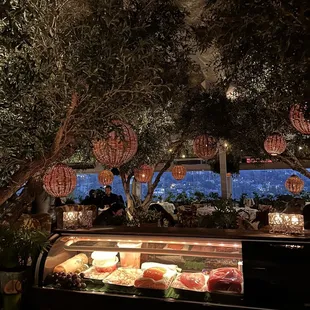 a deli counter in a restaurant