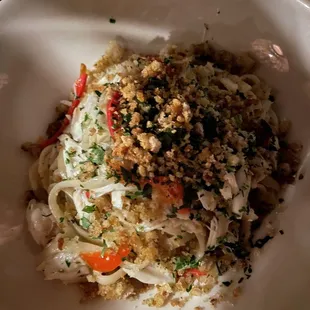 Blue crab pasta