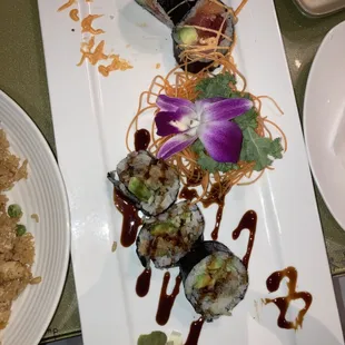 Bogey Roll and Spider Roll... delicious