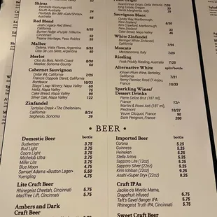 More Drinks
