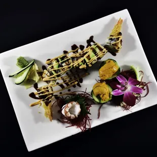 Angry Dragon, Sea Urchin &amp; Octopus Sashimi