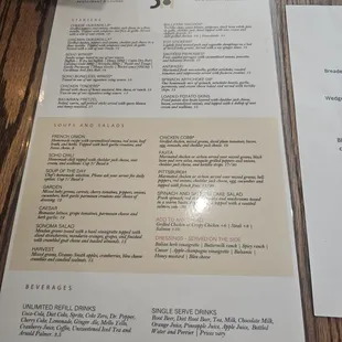 Front menu