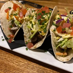 Ribeye steak tacos