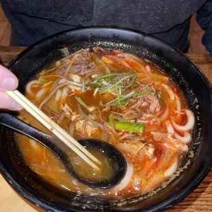 Spicy Beef Udon