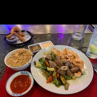 a plate of food