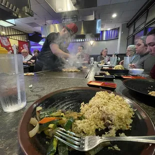 Yummy food served fresh and hot.