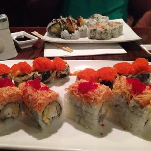 Volcano roll and amazing roll