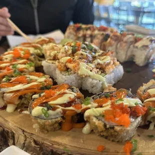 sushi and sashimi, sushi, sashimi, food