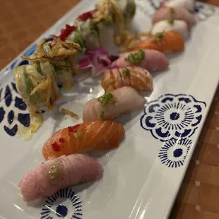 Nigiri and moon roll