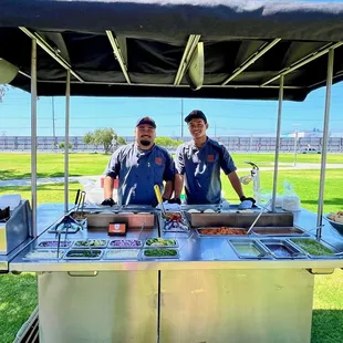 Service with a smile! Say Queso!