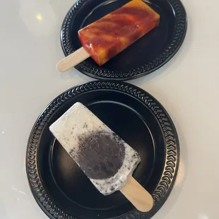 Their popsicles during the tasting