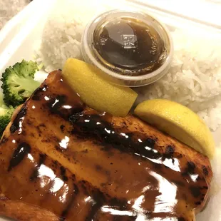 Salmon teriyaki