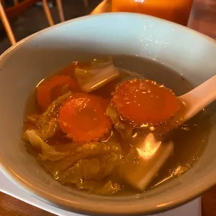 Woon Sen Soup (has some clear noodles, but can't see in this picture)