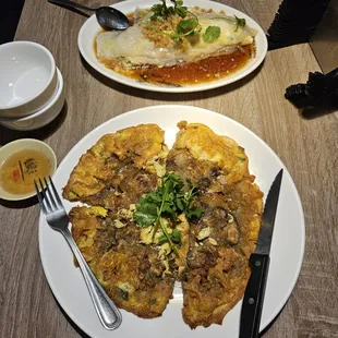 oyster pancake ($17.95)