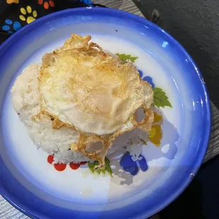 Jasmine rice with fried egg