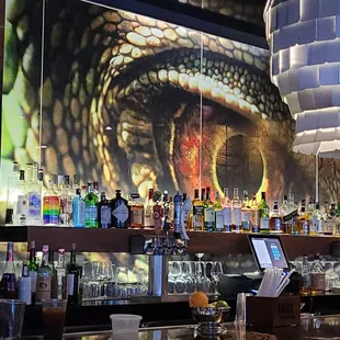 Bar area.