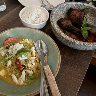 Lobster Tail and Rack of Lamb