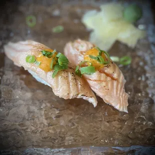 Seared Salmon Belly Appetizer