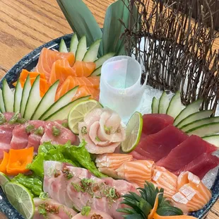 interior, sushi and sashimi