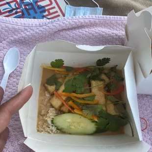 Pangang Tofu Curry Rice