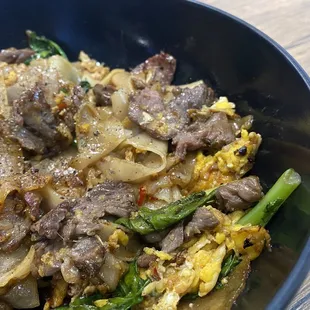 Pad see ew with beef