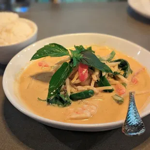 Red Curry with Prawns