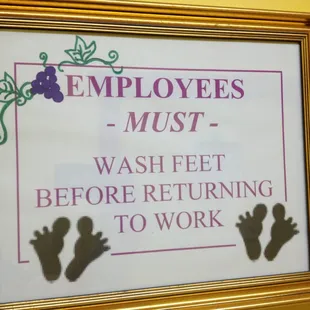 Cleanliness is a must at a winery!