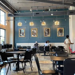 people sitting at tables