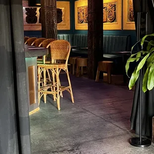 Cute bar restaurant up front