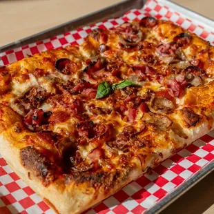 Meat Lover Roman-style pizza