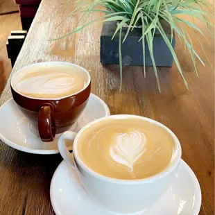 Gingerbread latte and marzipan latte. Perfection.