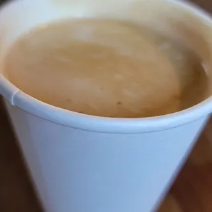 Huge latte