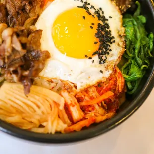 Bulgogi beef bibimbap bowl