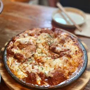 Spicy BBQ Chicken with Cheese.