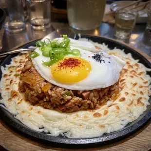 Kimchi Fried Rice with Spam