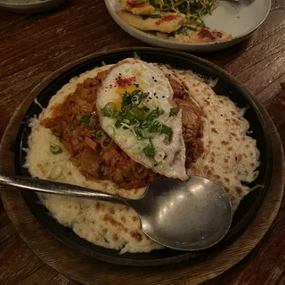 Kimchi Fried Rice with Spam