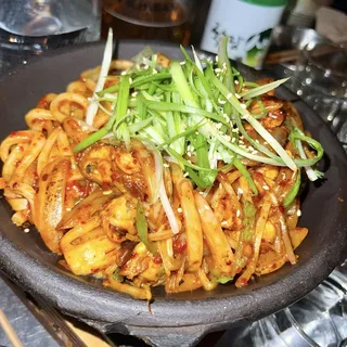 Spicy Mala Seafood Stir-Fried Udon